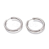 Tarnish Resistant 201 Stainless Steel Huggie Hoop Earrings LS-EJEW-O095-05-13-1