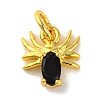 Rack Plating Brass Micro Pave Cubic Zirconia Charms KK-F881-02G-08-1