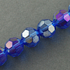 Electroplate Glass Beads Strands EGLA-R016-2mm-3-1