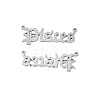 Non-Tarnish 304 Stainless Steel Connector Charms STAS-N095-136E-2