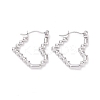 Non-Tarnish 304 Stainless Steel Hoop Earrings for Women EJEW-F287-06P-1