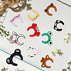 20Pcs 10 Styles Cartoon Animal Silicone Beads SIL-SC0002-93-7