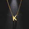 201 Stainless Steel Initial Pendant Necklaces FS-WG78A3B-11-2