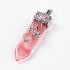 Cherry Quartz Glass Big Pendants G-G718-A04-2
