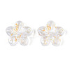 Baking Paint Transparent Glass Beads DGLA-N014-08-3