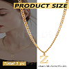 1Pc 304 Stainless Steel Letter Pendant Necklaces NJEW-LP0001-33Z-G-2