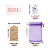 10Pcs Butterfly Acrylic  Pendant Decorations HJEW-TAC0071-4