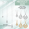 6Pcs 6 Styles 304 Stainless Steel Cable Chain Necklace Makings NJEW-PH0001-34B-2