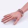 Five Loops Wrap Gemstone Beads Bracelets BJEW-JB02589-3