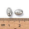 Non-Tarnish 316 Surgical Stainless Steel Bead STAS-H191-06B-P-3