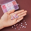 8 Style Pink & Purple Series Opaque Acrylic Beads MACR-YW0001-50-8
