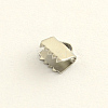 Tarnish Resistant Stainless Steel Ribbon Crimp Ends LS-STAS-Q187-03-1