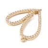 Eco-Friendly Rack Plating Brass Micro Pave Cubic Zirconia Pendants KK-F835-05G-3