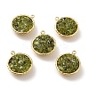 Natural Peridot Chip Pendants KK-C242-05G-07-2
