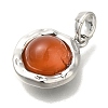 Natural Carnelian(Dyed & Heated) Pendants KK-K388-07P-2