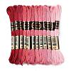 12 Skeins 12 Colors 6-Ply Polyester Embroidery Floss OCOR-M009-01B-08-1