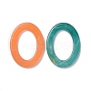 Oval Imitation Gemstone Acrylic Linking Rings OACR-R022-M-3