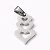 Non-Tarnish 304 Stainless Steel Pendants LS-STAS-I127-018P-1