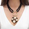 16 Strands 8 Colors Electroplate Transparent Glass Beads Strands EGLA-CD0001-04-5