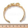 304 Stainless Steel Ename Cuff Bangles for Women BJEW-A053-01G-3