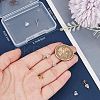 2 Pairs 2 Colors Hollow Heart Rhodium Plated 925 Sterling Silver Stud Earrings EJEW-BBC0001-32-3