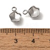 304 Stainless Steel Pendant Cabochon Settings STAS-I310-30P-3