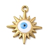 Real 18K Gold Plated 304 Stainless Steel Pendants STAS-A084-23G-01-1