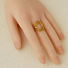 304 Stainless Steel Cuff Open Rings for Women TB2214-2-3