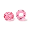 Transparent Resin European Beads RESI-B020-05F-2