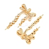Brass Micro Pave Cubic Zirconia Peg Bails CU-CBA8264-04G-2