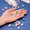 48Pcs 8 Styles Imitation Gemstone Acrylic Pendants IFIN-TA0001-57-5