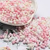 Macaron Color Opaque Frosted Glass Seed Beads SEED-K009-12B-02-1