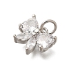 Rack Plating Brass Micro Pave Cubic Zirconia Charms KK-I716-22P-02-2