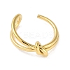 Simple Knotted 304 Stainless Steel Open Cuff Ring for Women Men RJEW-Z038-04G-2