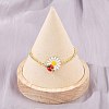 Brass Box Chain Slider Bracelets BJEW-P360-01G-1