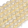 Natural Lemon Quartz(Heated) Beads Strands G-K365-F02-8mm-2