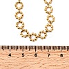 304 Stainless Steel Flower Link Chain Necklaces for Women NJEW-Z091-06G-5