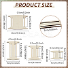 2 Sets Plywood Cloth Strip Shaft DIY-BC0015-14-2