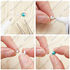 10 Pairs 925 Sterling Silver Flat Pad Stud Earring Settings STER-BBC0006-58B-S-5