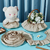 Cotton Pleated Lace Trim Ribbon OCOR-WH0097-25A-5