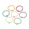 7Pcs 7 Style Glass Beaded Stretch Bracelets Set BJEW-TA00230-4