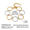 20MM 304 Stainless Steel Ring Link Chain Bracelets for Women GQ4302-2-1
