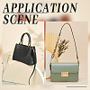 8 Sets 4 Colors Alloy D Ring Clasps with PU Leather Tab FIND-WR0010-68-7