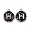 Platinum Plated Alloy Charms ENAM-S118-02H-P-1