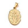 PVD Vacuum Plating 201 Stainless Steel Pendants STAS-P314-28G-2
