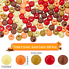 Thanksgiving Day Theme 1500Pcs 5 Colors Opaque Acrylic Beads MACR-SP0001-01A-03-2