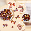 100Pcs UV Plating Rainbow Iridescent Acrylic Beads PACR-SP0001-06-6