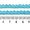 Baking Paint Imitation Jade Glass Round Bead Strands X-DGLA-Q021-6mm-07-5