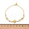 Brass Micro Pave Cubic Zirconia Link Bracelets BJEW-H639-06G-5