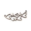 Non-Tarnish 201 Stainless Steel Pendants STAS-B037-03P-1